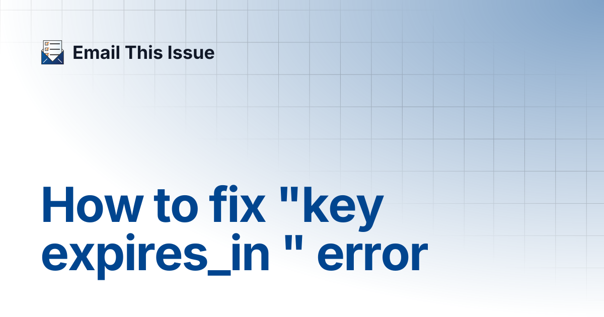 How to fix 